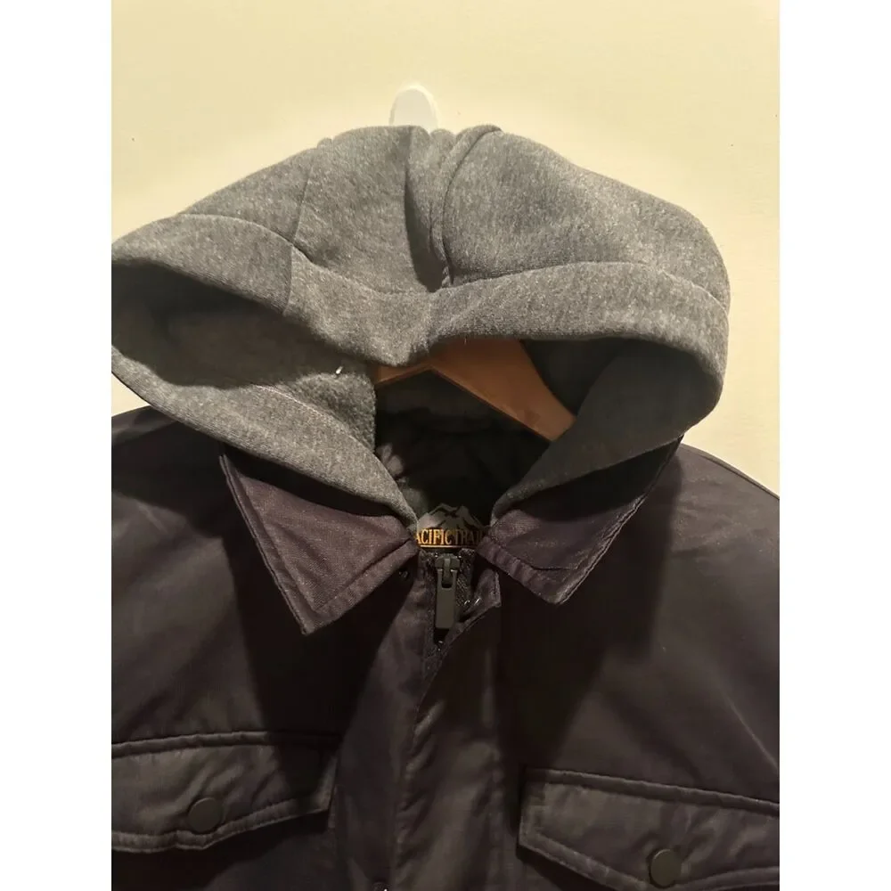Pacific Trail Water/Wind Resistant Boy Puffer Jacket with Hood Size L 14/16